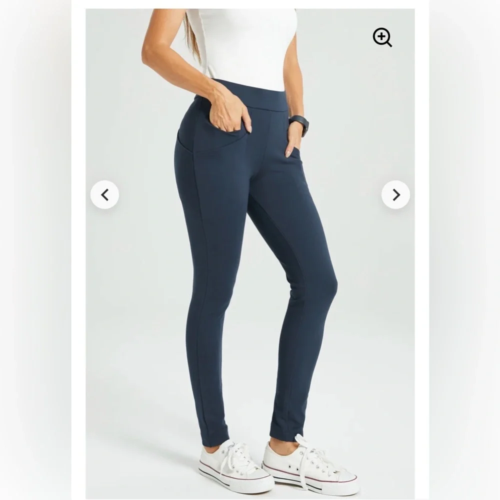 Betabrand XS & XSP Navy Journey Skinny Leg Pants Stretch Womens 25” & 27” Inseam - Picture 10 of 16